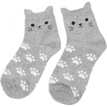 Kawaii Cat Pattern Combed Cotton Socks