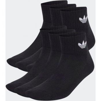 Adidas Originals 6er Pack Quarter Socken - Schwarz - Herren, Schwarz 11-12.5
