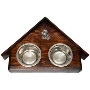 Regalo Art‑Dog: Cocker Spaniel Inglese con Piatto in Legno