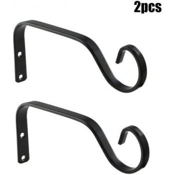 Metal Hanging Basket Hook - 84mm Garden Plant Bracket