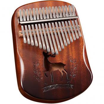 Kalimba de pulgar de 17 teclas de caoba