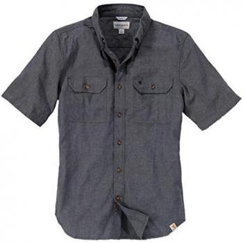 Carhartt Kurzarmhemd FORT SOLID, Schwarz Chambray, S