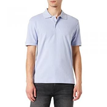 Seidenshirt mit Polokragen – Herren, 100 % Baumwolle, hellblau, Größe S