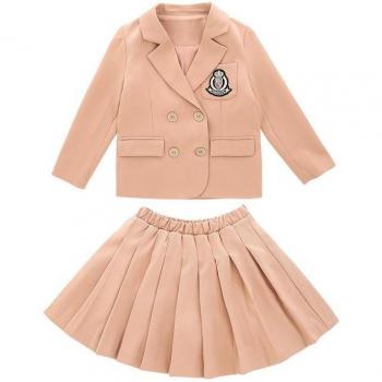 Conjunto de blazer y falda para niña