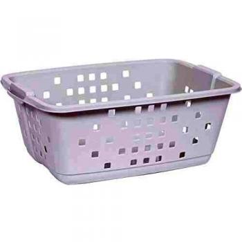 Cesto de Ropa Sucia - Capacidad 45L - Color Gris