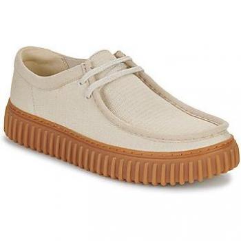 Clarks Torhill Lo Textile Men's Lace Up Shoes - Colour: Off White