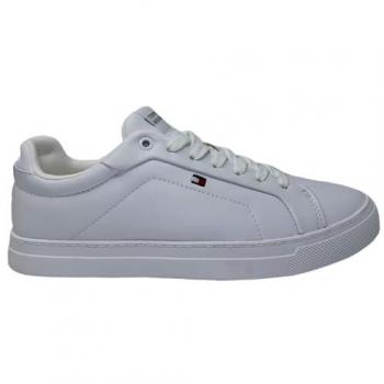 Baskets basses Tommy Hilfiger Icon Court Flag Blanc 45