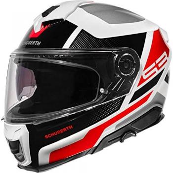Schuberth S3 Daytona Casco - Negro Blanco Rojo (L)