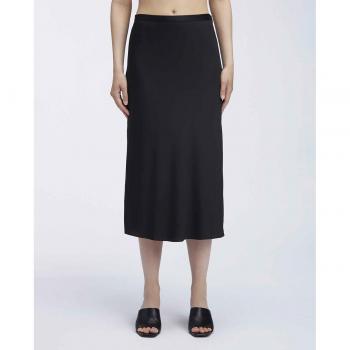 Calvin Klein Falda midi de crepé reciclado slim