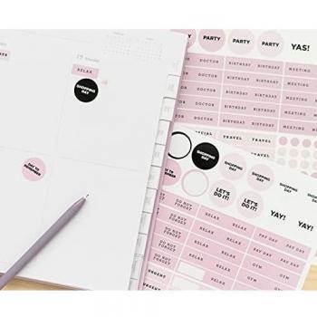 Agenda Universitaire 2021/2022 Semainier Grand Format 17 Mois Lilas Coucher de Soleil Kokonote