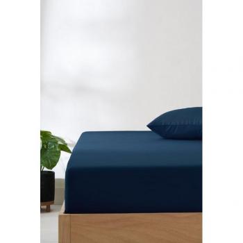 Simply Soft Navy Blue Next Non-Iron Extra Deep Fitted Sheet