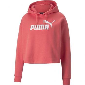 Sudadera Rosa Cropped con Logo Puma para Mujer