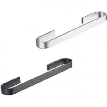 Towel Rail Rack Towel Holder Bathroom Towels Rack Hanger Black Silver Space Aluminum Wall Hanging Towel Bar Storage Shelf