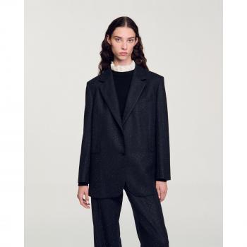 Blazer Ancho Strass Sandro