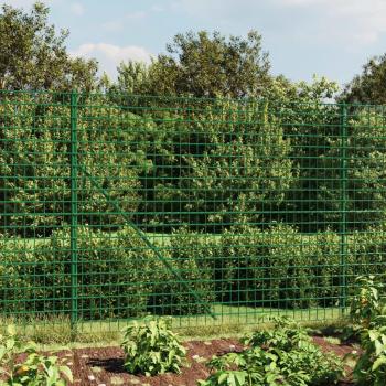 VidaXL Wire Mesh Fence with Flange Green 1.6x25 m