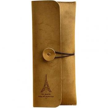 Tote Torre Eiffel Cuero de Ante Sintética Lápices y Cosméticos