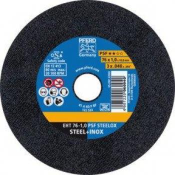 PFERD PSF STEELOX Cutting Disc Set 76mm for Stainless Steel and Steel (10 Pieces)