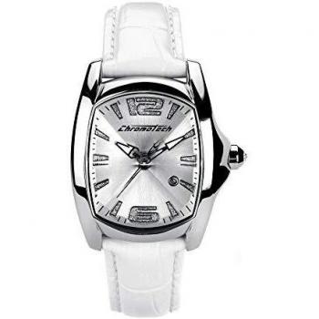 Chronotech Reloj Analógico Femenino de Cuarzo con Correa de Piel CT7107L09