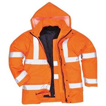 Parka de alta visibilidad flúor 4 en 1 Portwest