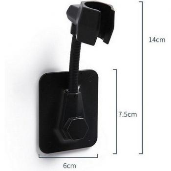 Pomme de douche ajustable à 360° – Support mural et poignée
