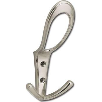Garderobe Plus Kleiderhaken Siro Deneb 76 × 160 mm – ZN verchromt poliert