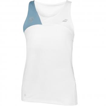 Débardeur Babolat Performance Femme Blanc Bleu Clair M