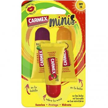 CARMEX MINIS BÁLSAMOS LABIALES HIDRATANTES SPF15 TRIPLO 3 u