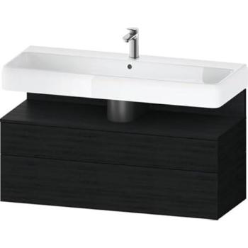 Meuble sous-lavabo Duravit Qatego, 1 tiroir et 1 coulissant