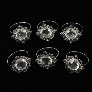 6Pcs Diamond Napkin Holders for Table Decor