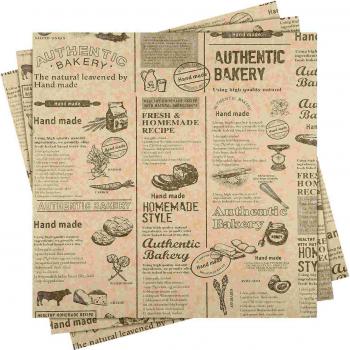 Fettbeständiges Tablett-Papierserviette, 50 Blatt, 25x25 cm
