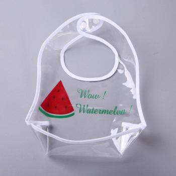 Bavoir bébé sans manches EVA, design fruits transparents, résistant à l’eau – Smock alimentaire
