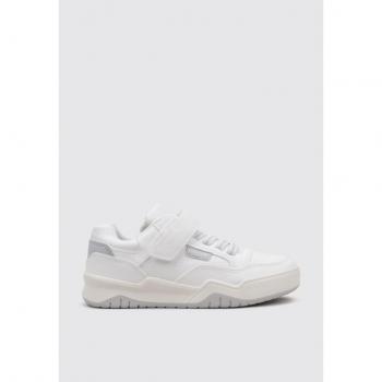 Sneakers Geox J Perth Boy Bianche e Grigie EU 40