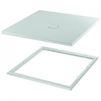 Plato de Ducha Bettefloor con Soporte Mínimo 140x75cm Color Café