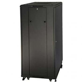 Armadi rack Link armadio rack 19' 27U (A)1388 (L)600 (P)600 colore nero porta vetro da assemblare
