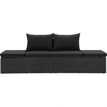 Chaise Longue Résine Tressée Réglable