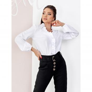 Bluza z crepanu w stylu frędzlami Issa Plus S lilowy