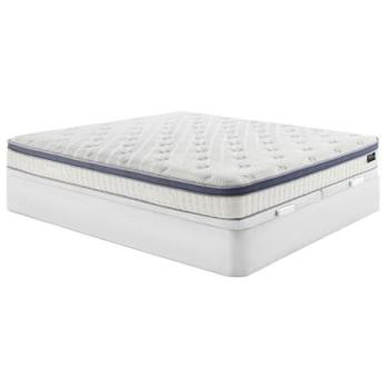 Set Letto 180x200 in Bianco: Contenitore + Materasso 7-Zone Ibrido (Molle, Lattice e Memory Foam)