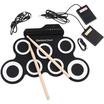 USB Digital Drum Kit with 7 Silicone Pads