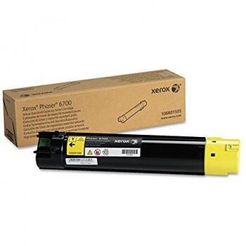 Xerox Color Toner Cartridge, Yellow, for Phaser 6700 Printer (Standard Capacity)