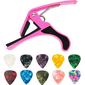 Guitar Capo with 10 Picks