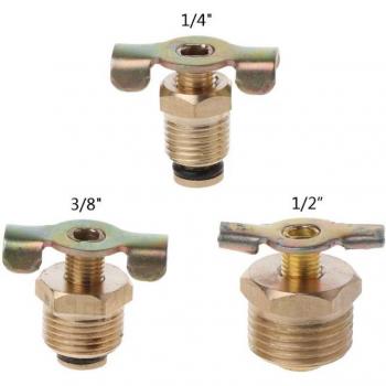 Válvula de Drenaje y Accesorios para Compresor NPT1/4 3/8 1/2'' de Latón
