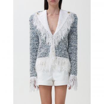 Balmain Giacca Donna Blu Classica