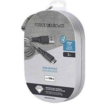 Cable USB-C 3A 2m Negro