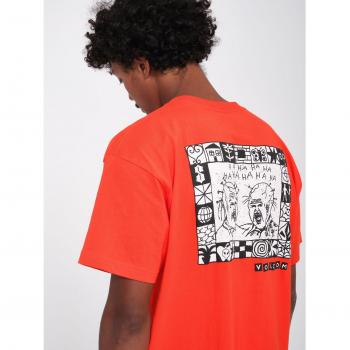 Camiseta Volcom Keutchi 3 Rojo Vivid