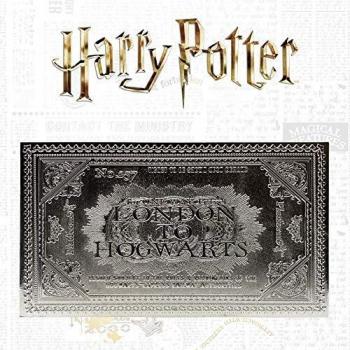 Harry Potter Hogwarts Express Train Ticket Limited Edition Silver Plated