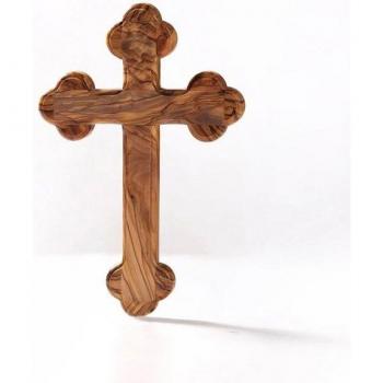 Handgefertigtes Wandkreuz aus Olivenholz