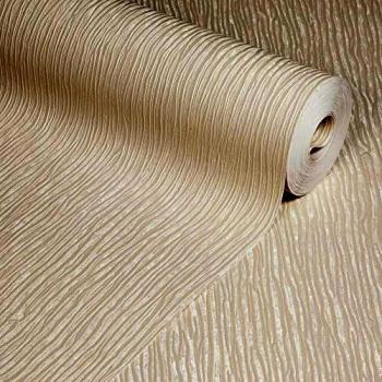 Metallic Distressed Lines Textured Wallpaper Anaglypta Champagne RD470