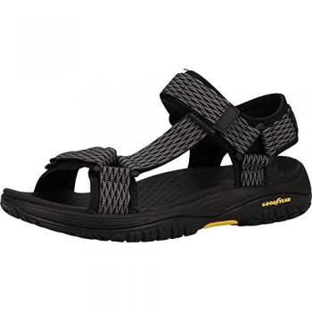 Skechers Herren Sandalen Modell Lomell - Rip Tide, Schwarz, Größe 46