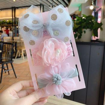 Accesorios para el cabello de princesa, diadema de encaje, 3 unids/set