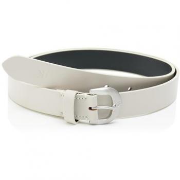 Calvin Klein Women's Gray Leather Belt 85 cm
